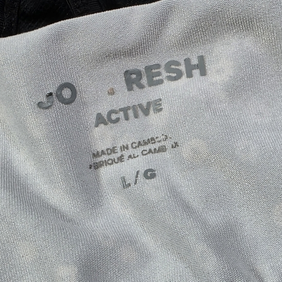 Joe Fresh Active Workout Black Floral Top - Picture 6 of 6